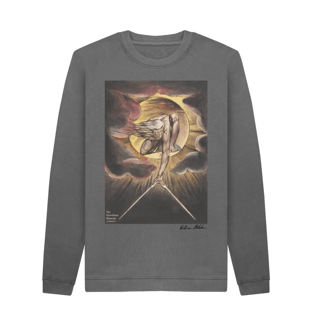 Slate Grey Printed Sweater Front