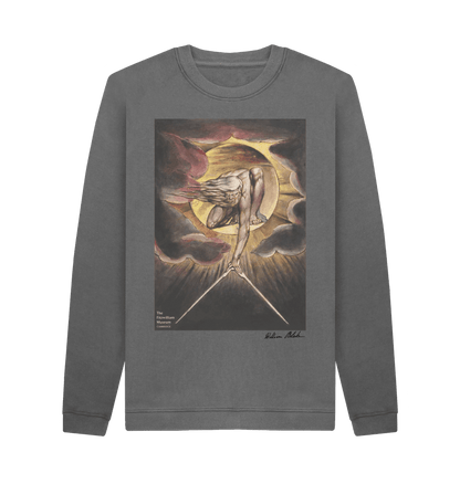 Slate Grey Printed Sweater Front