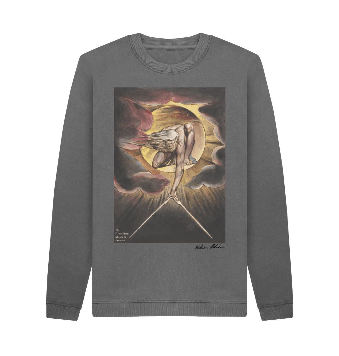 Slate Grey William Blake's Ancient of Days\/Frontispiece Sweatshirt