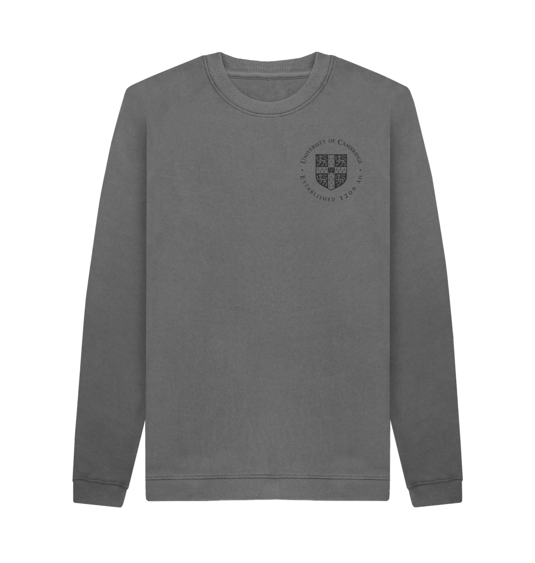 Slate Grey Printed Sweater Front