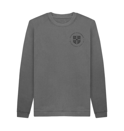 Slate Grey Printed Sweater Front