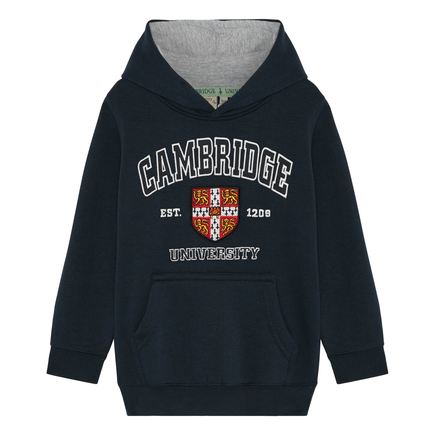 Cambridge University Kids Applique Pullover Hood - Navy
