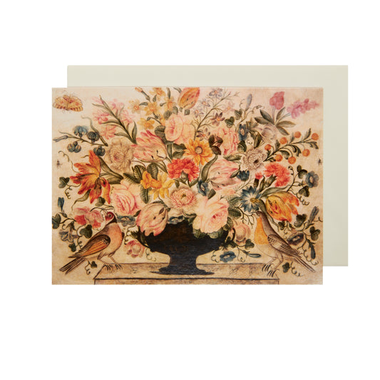 Urn of Flowers - Greeting card