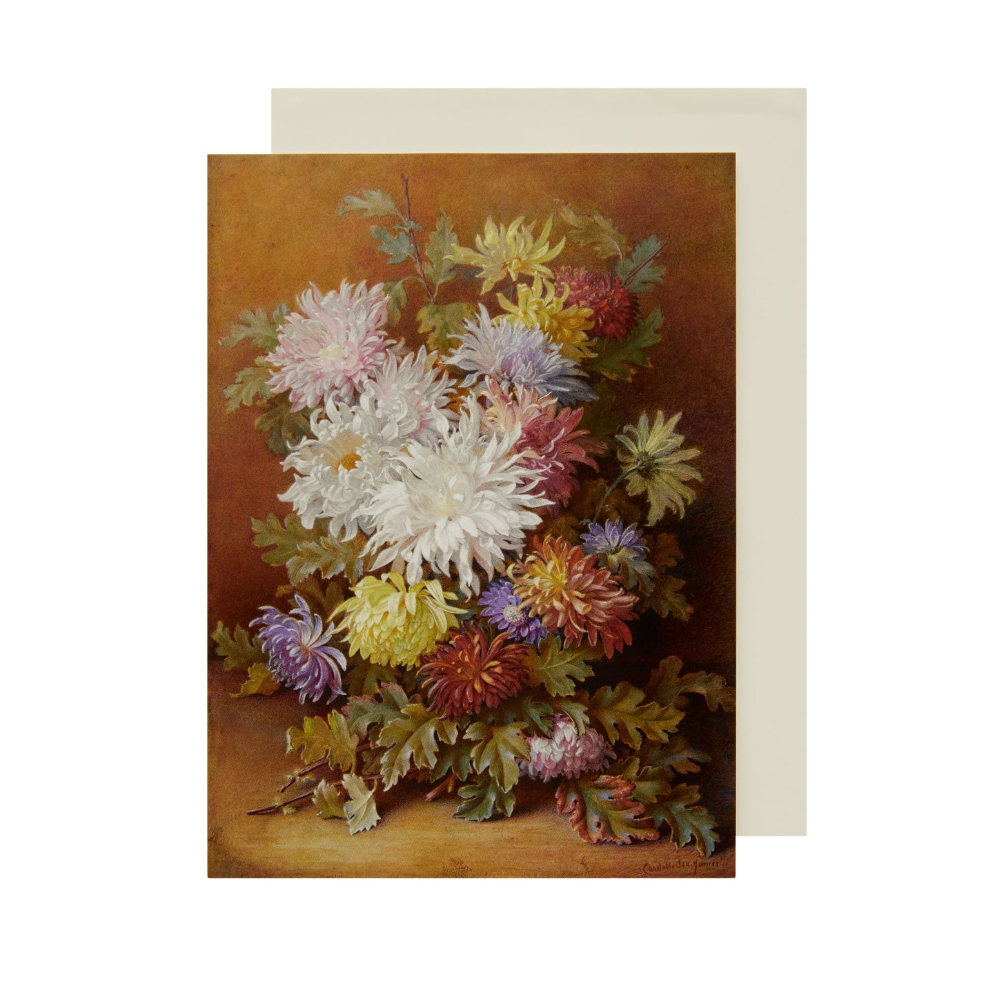 Bouquet of Chrysanthemums - Greeting card