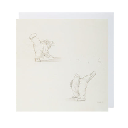 William Morris Performing a Cartwheel - Greeting card