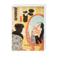 Kawarazaki Gonjuro Making Up in a Mirror - Greeting card