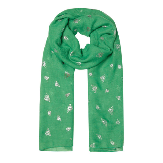 Bees on Green - Scarf