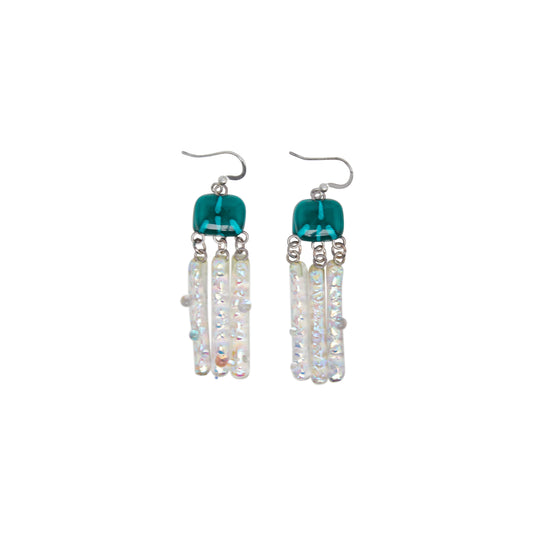 Maureen Charles Jellyfish Earrings - Green