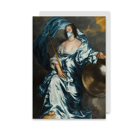 Fitzwilliam Masked Masterpieces: Countess Rachel de Ruvigny of Southampton - Greetings Card