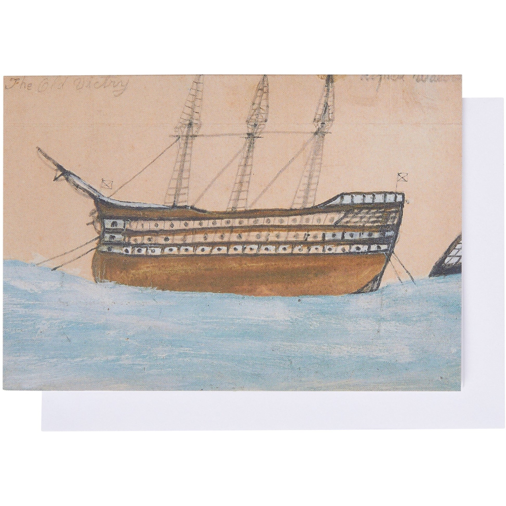 Notelet with envelope - The Old Victry - HMS Victory by Alfred Wallis. From the collection of Kettle's Yard, brought to you by CuratingCambridge.com