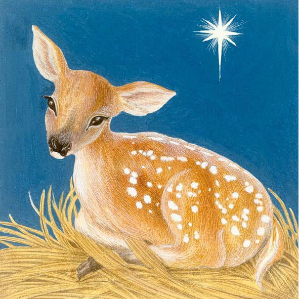 Christmas card pack - The Advent Faun by Georita Harriott. Brought to you by CuratingCambridge.co.uk