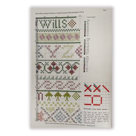Mary Wills - Sampler pattern book