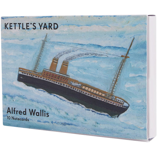 Notecard pack with 10 Alfred Wallis painting notecards. Cover image: P&O Yard, brought to you by CuratingCambridge,com