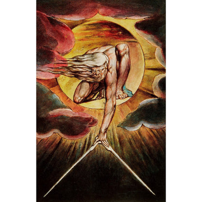 Notecard - The Ancient of Days from Europe: A Prophecy, by William Blake. From the Fitzwilliam Museum, brought to you by CuratingCambridge.co.uk