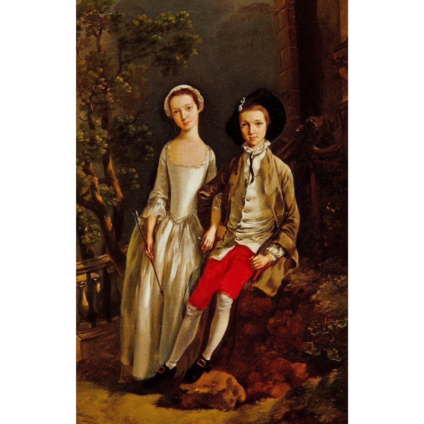 Notecard - Heneage Lloyd and his Sister by Thomas Gainsborough. From the Fitzwilliam Museum, brought to you by CuratingCambridge.co.uk