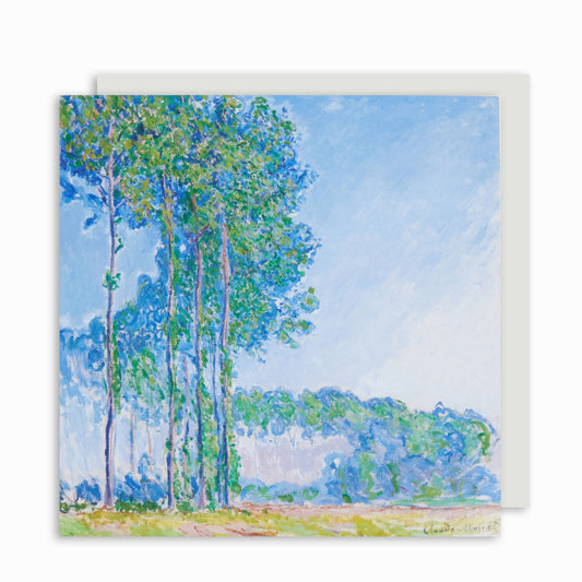 Monet's Poplars - Greeting card