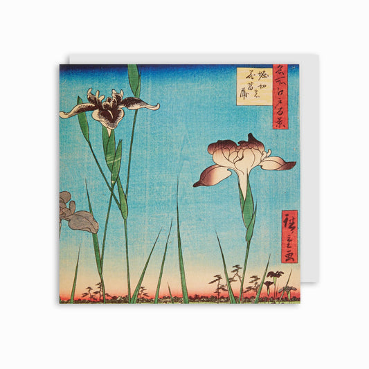 Japanese Flowers - Greetings card