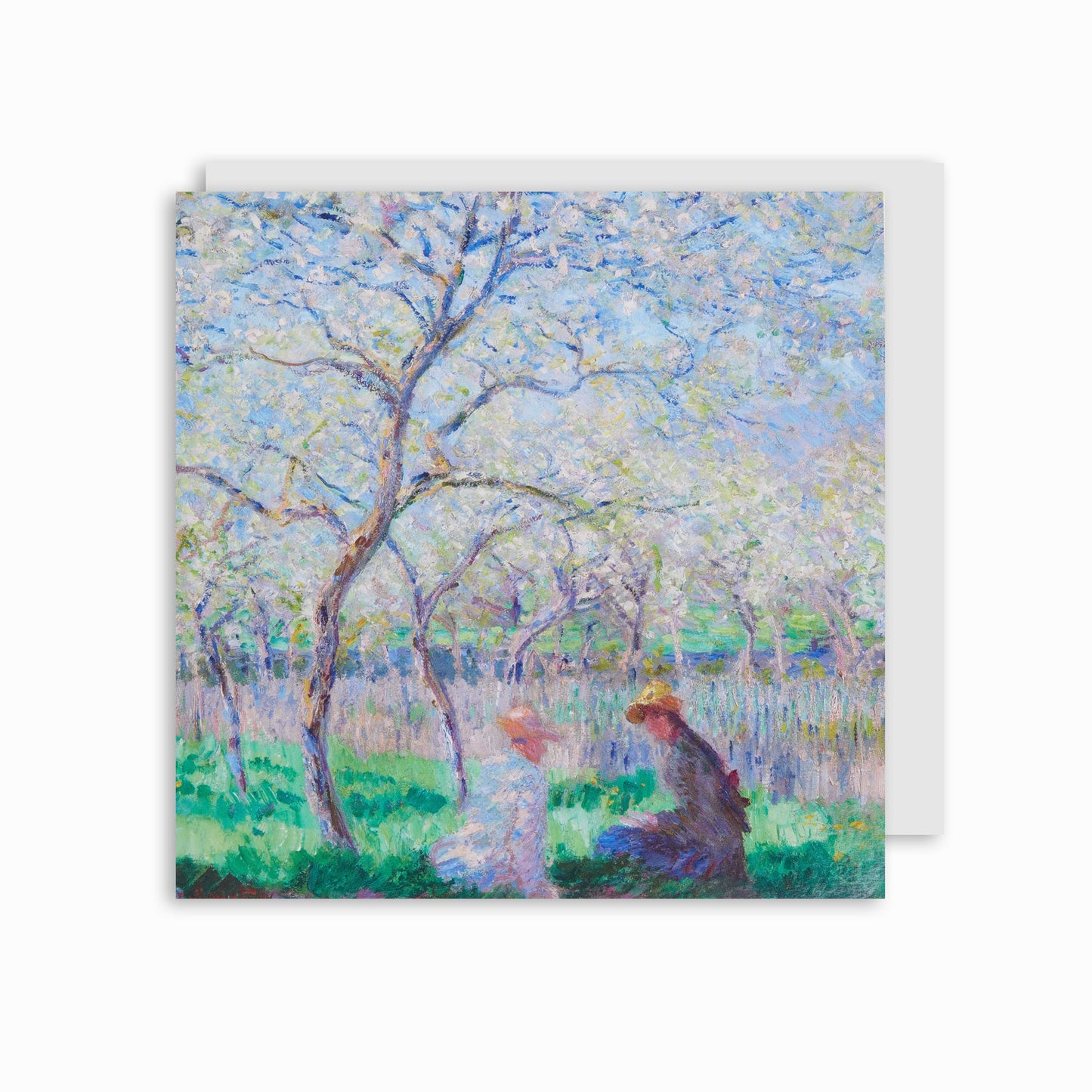 Springtime by Monet - Greeting card