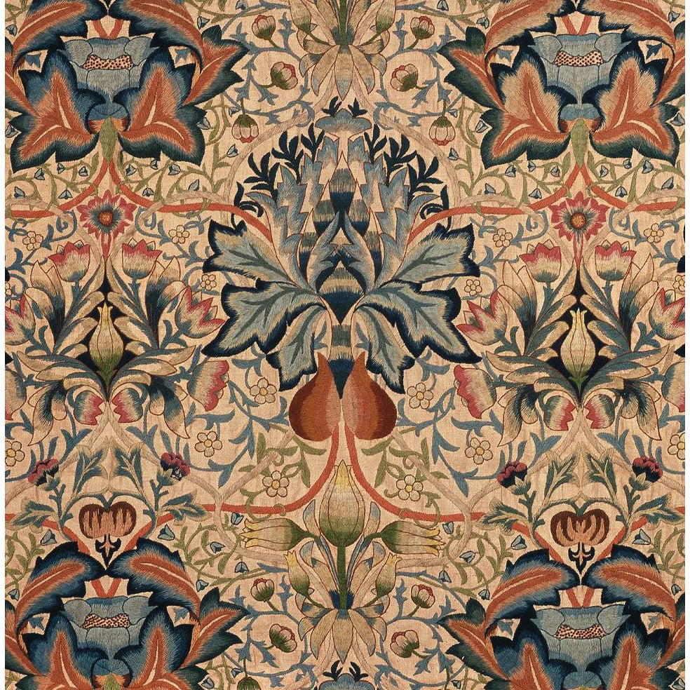 Greeting card with artichoke motif from a wall hanging designed by William Morris. From the collection of The Fitzwilliam Museum, brought to you by CuratingCambridge.com