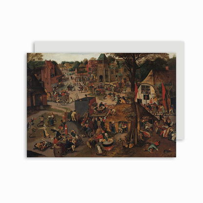 A Village Festival - Greeting card