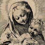 Notecard - Virgin and Child seated on clouds by Federico Barocci. From the collection of The Fitzwilliam Museum, brought to you by CuratingCambridge.com