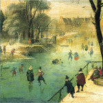 Notelet - Winter Scene by Jacques Fouquier. From The Fitzwilliam Museum, brought to you by CuratingCambridge.com