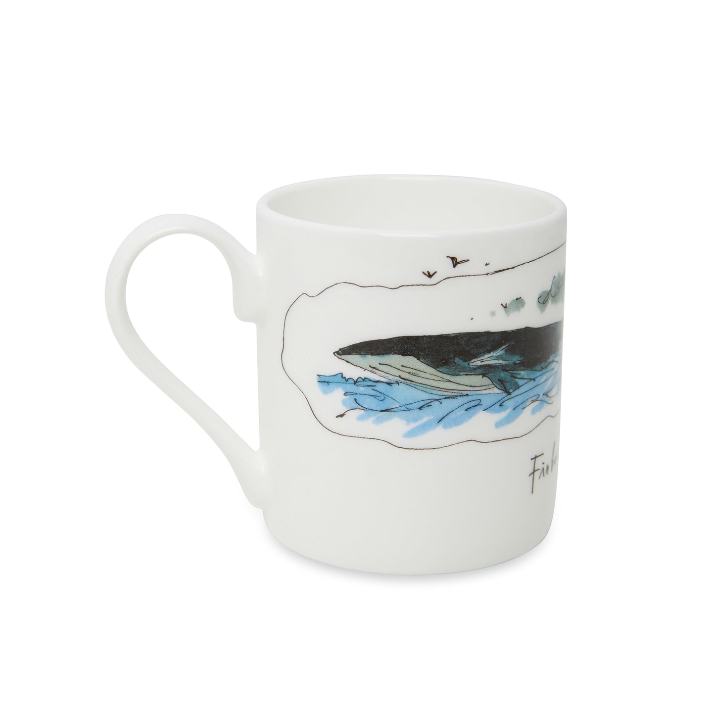 Mug featuring Quentin Blake Blue whale illustration