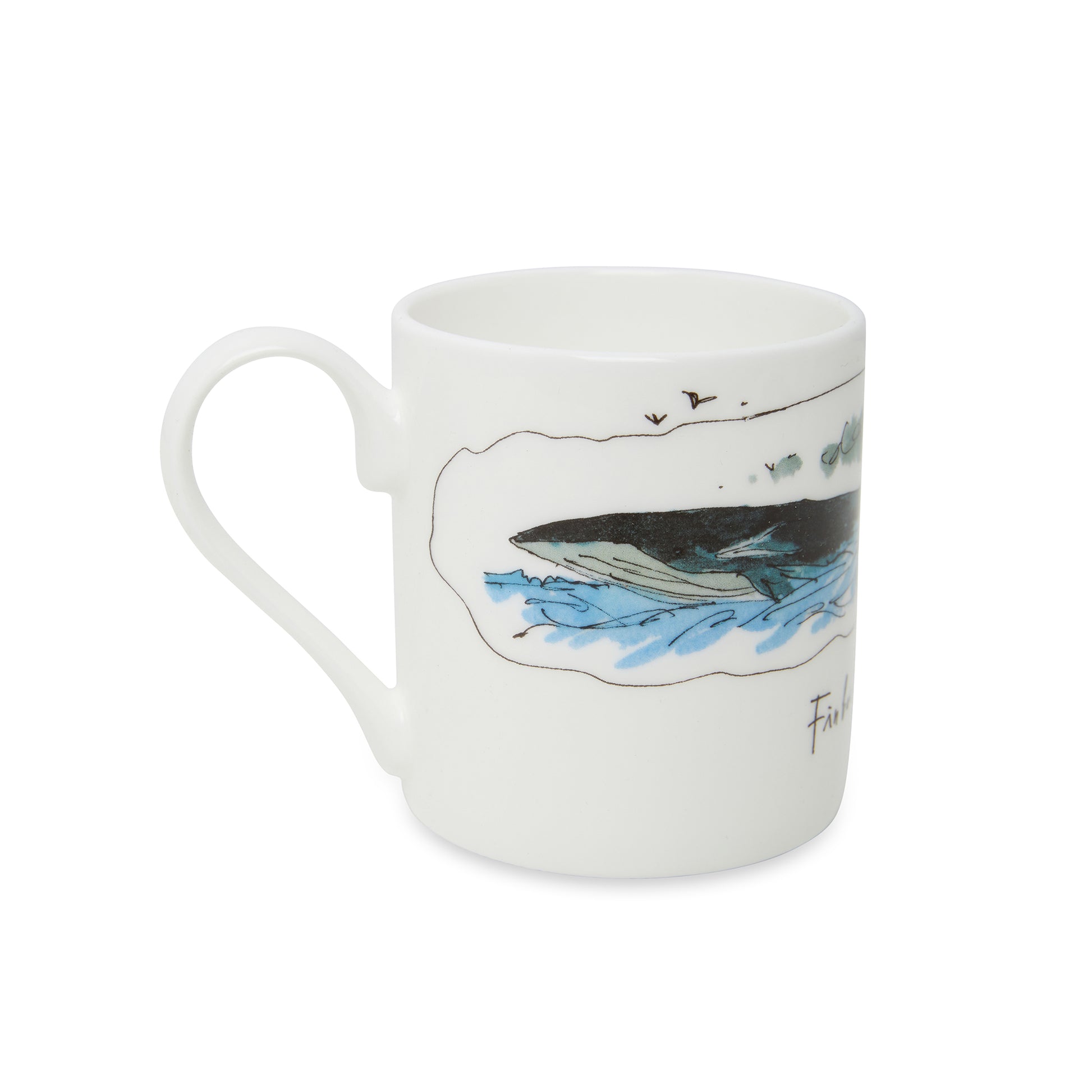 Mug featuring Quentin Blake Blue whale illustration