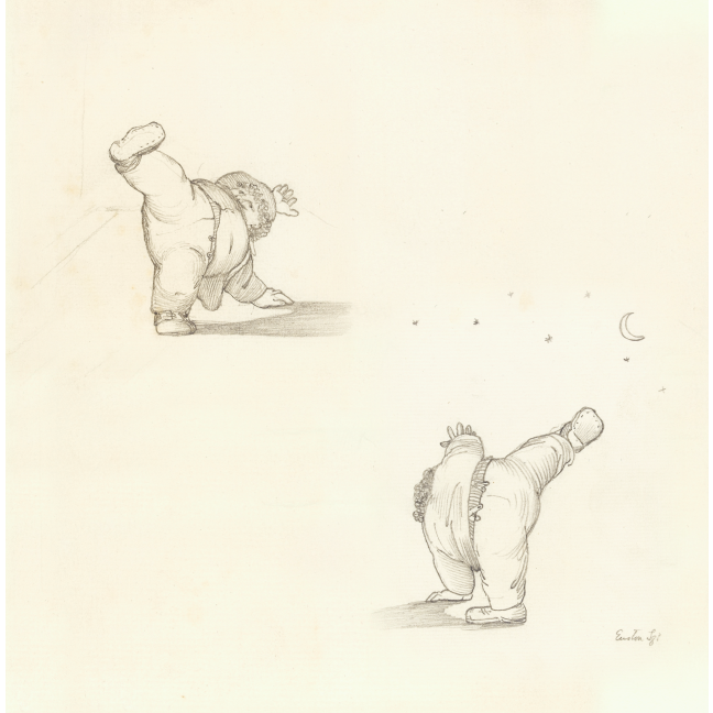 William Morris Performing a Cartwheel - Greeting card