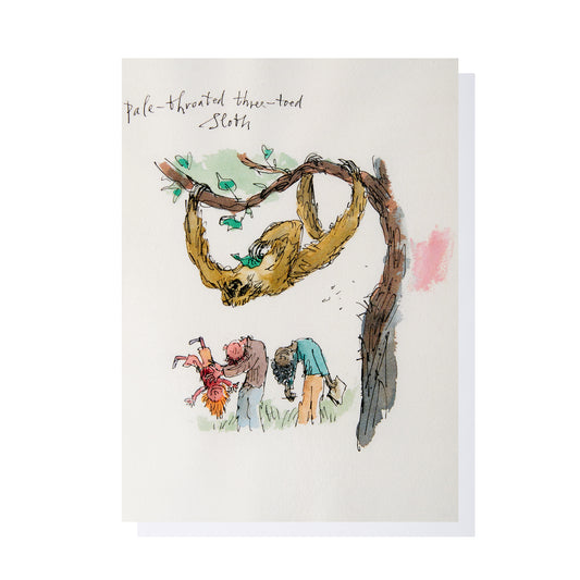 Greetings Card 'Three-toed Sloth' by Quentin Blake 