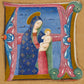 Virgin and Child (Illuminated letter A) Christmas Card Pack