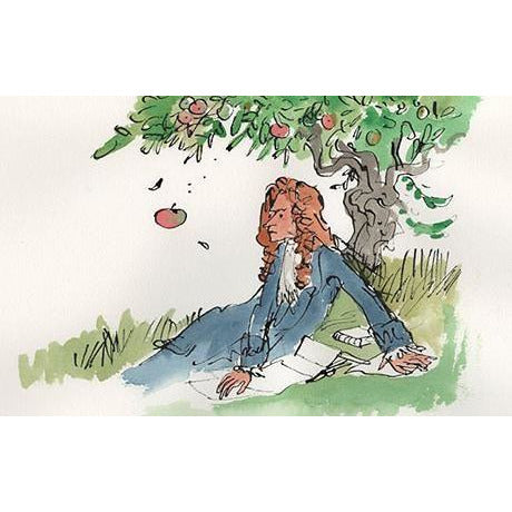 Isaac Newton and the falling apple by Quentin Blake. Produced for the Cambridge University 800 celebrations in 2009. Brought to you by CuratingCambridge.co.uk
