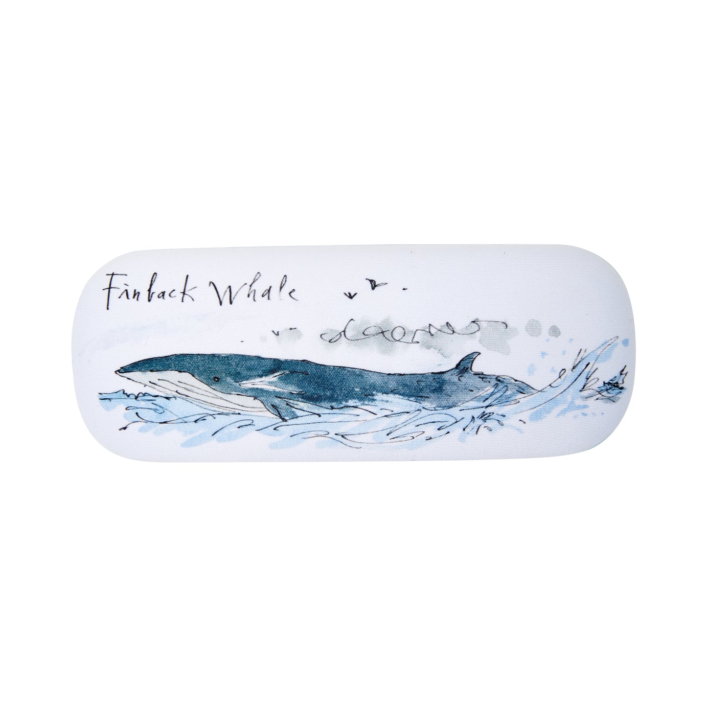 Glasses case featuring Blue Whale Illustration