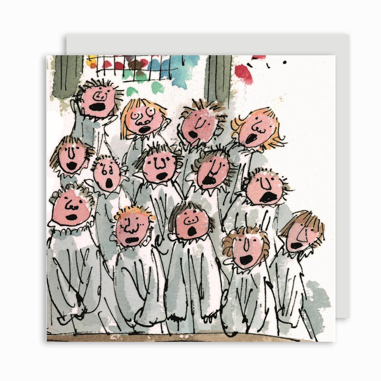 Quentin Blake: King's Choir - Christmas card pack (small)