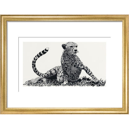 Cheetah Rising - art print