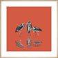 Marabou Storks - art print