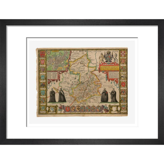 Map of Cambridge and Surrounding Areas - Art print