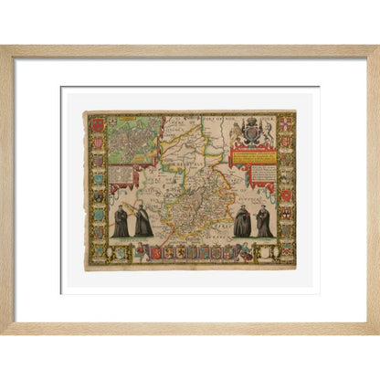 Map of Cambridge and Surrounding Areas - Art print