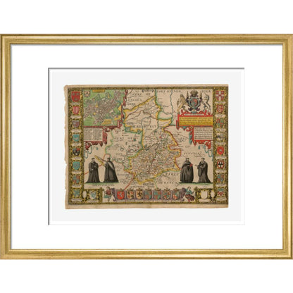 Map of Cambridge and Surrounding Areas - Art print