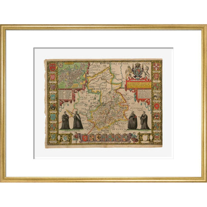 Map of Cambridge and Surrounding Areas - Art print