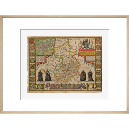Map of Cambridge and Surrounding Areas - Art print