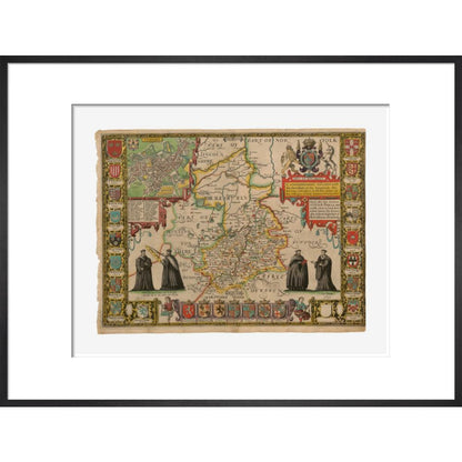 Map of Cambridge and Surrounding Areas - Art print