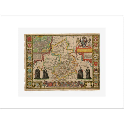 Map of Cambridge and Surrounding Areas - Art print