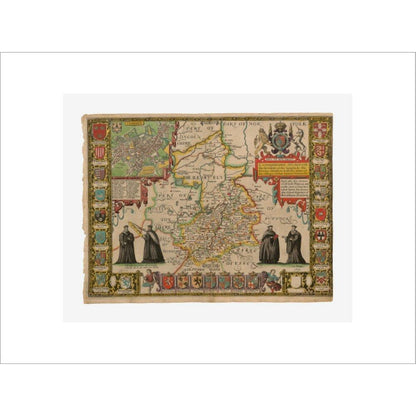 Map of Cambridge and Surrounding Areas - Art print