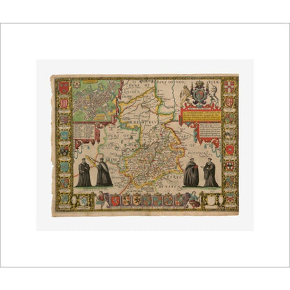 Map of Cambridge and Surrounding Areas - Art print