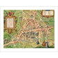 Map of Cambridge 1575 - Art print