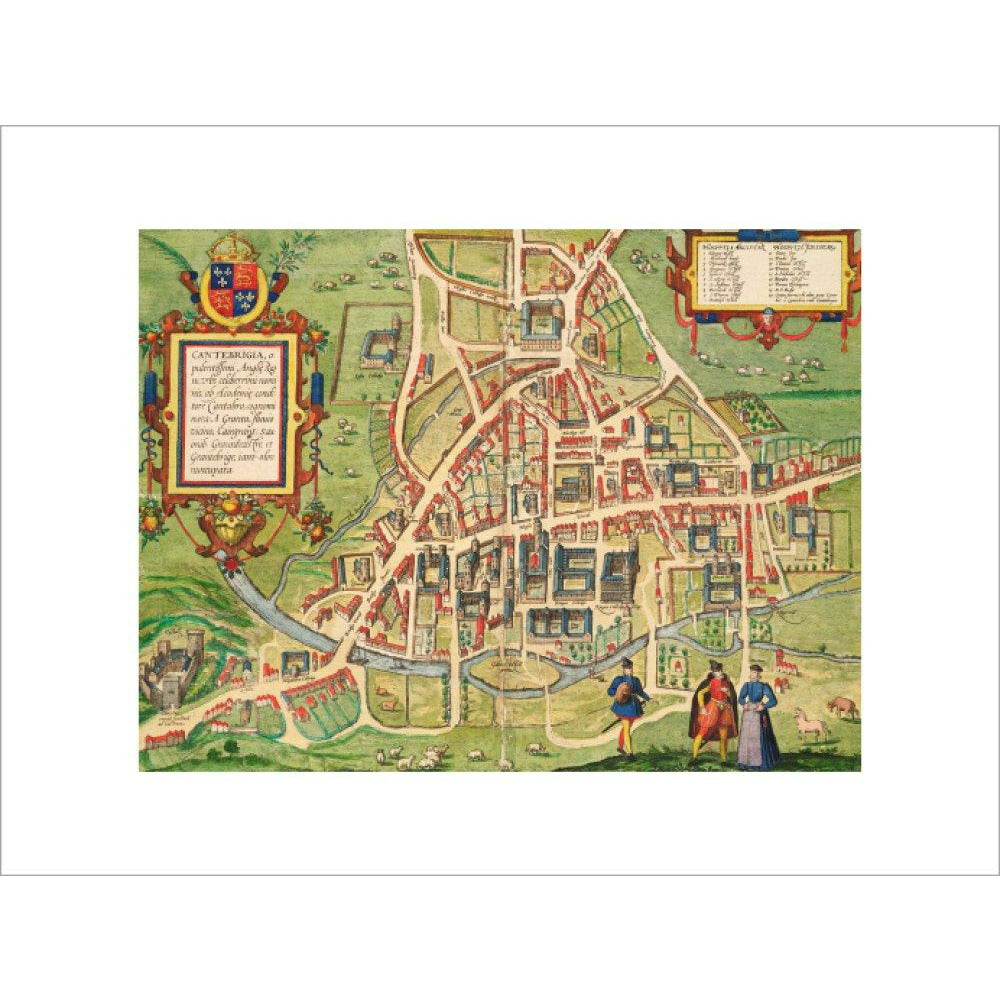 Map of Cambridge 1575 - Art print