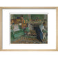 Marguerite Chapin in her apartment with her dog - Art print