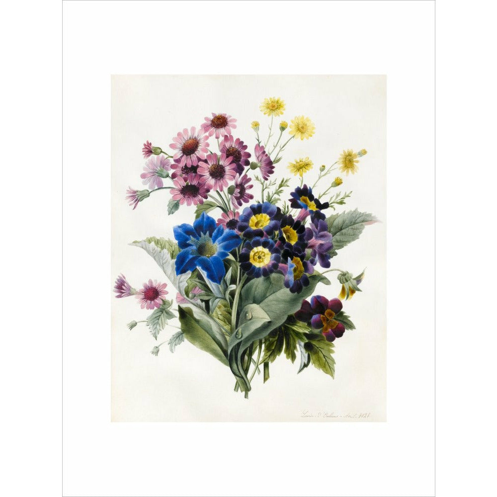 Mixed Flowers - Art print