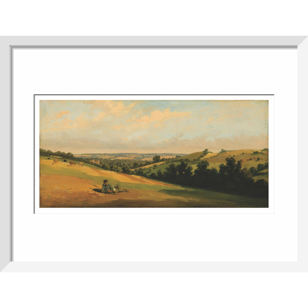 Young Man Reclining on the Downs - Art print